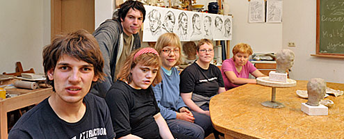 Schüler der Heilpädagogischen Schule Bonnewitz